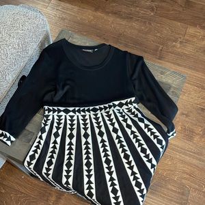 Black and white dress